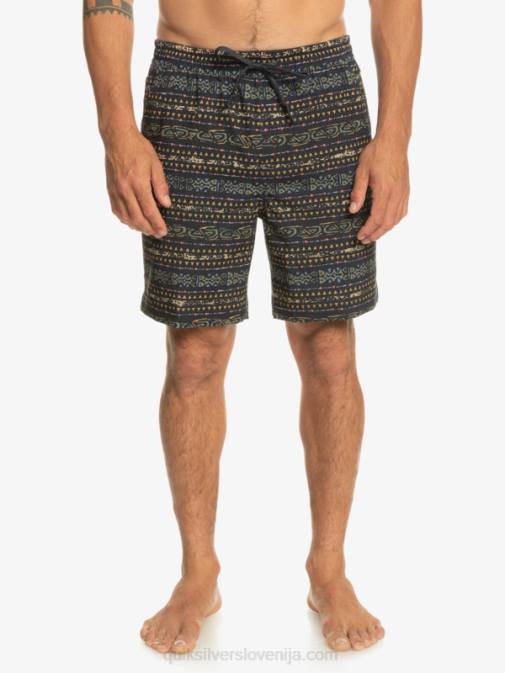 Quiksilver PJ4H102 moški Črna taxer print 18 amphibian boardshorts