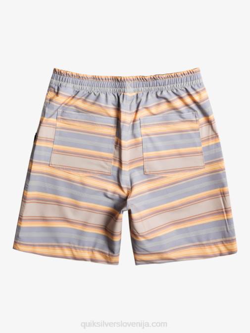 Quiksilver PJ4H104 moški plaza taupe surf days stripe taxer print 18 amphibian boardshorts