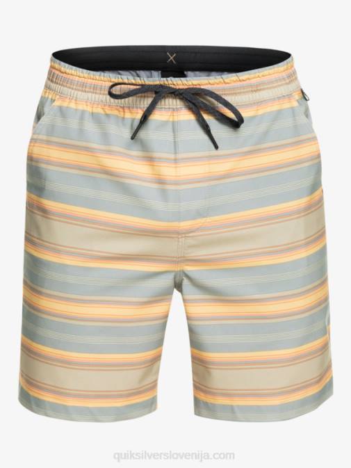 Quiksilver PJ4H104 moški plaza taupe surf days stripe taxer print 18 amphibian boardshorts