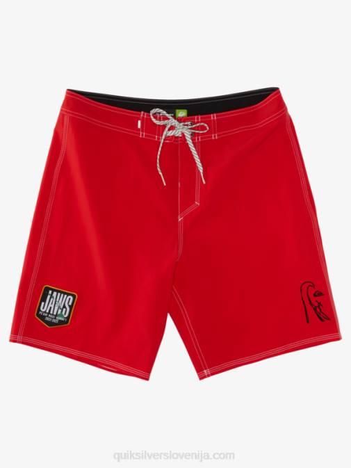 Quiksilver PJ4H1125 moški rdeča z visokim tveganjem surfsilk jaws 19 kratke hlače za desko