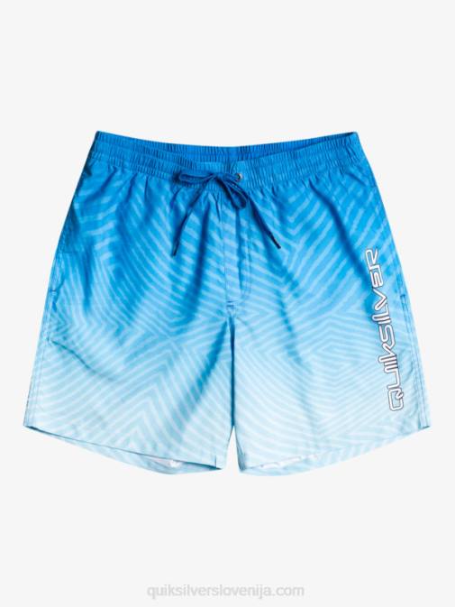 Quiksilver PJ4H1178 moški dihalka modra vsakdanji izkrivljeni logotip 17 volejev