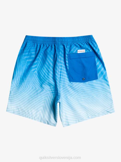 Quiksilver PJ4H1178 moški dihalka modra vsakdanji izkrivljeni logotip 17 volejev