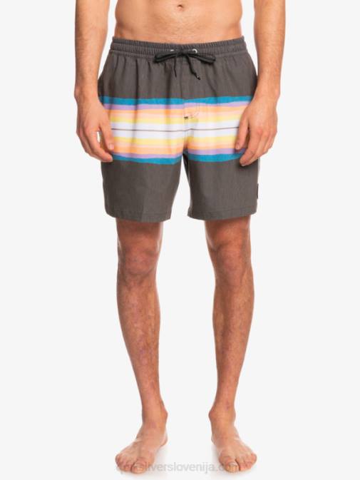 Quiksilver PJ4H1271 moški asfalt smolnato barvilo kos 17 volleys