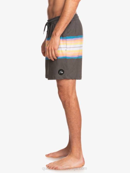 Quiksilver PJ4H1271 moški asfalt smolnato barvilo kos 17 volleys