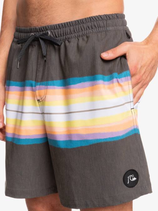 Quiksilver PJ4H1271 moški asfalt smolnato barvilo kos 17 volleys