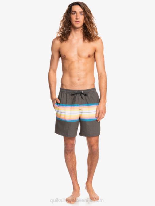 Quiksilver PJ4H1271 moški asfalt smolnato barvilo kos 17 volleys