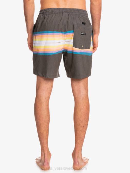 Quiksilver PJ4H1271 moški asfalt smolnato barvilo kos 17 volleys