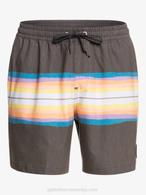 Quiksilver PJ4H1271 moški asfalt smolnato barvilo kos 17 volleys