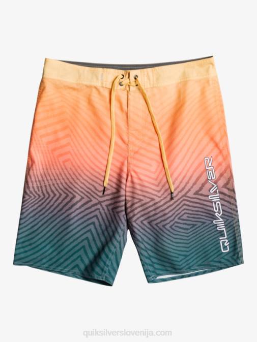 Quiksilver PJ4H1284 moški polnočna mornarica vsakodnevne deskarske hlače warp fade 20