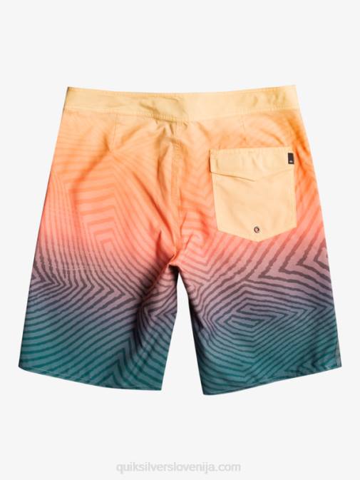 Quiksilver PJ4H1284 moški polnočna mornarica vsakodnevne deskarske hlače warp fade 20