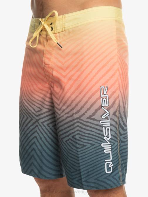 Quiksilver PJ4H1284 moški polnočna mornarica vsakodnevne deskarske hlače warp fade 20