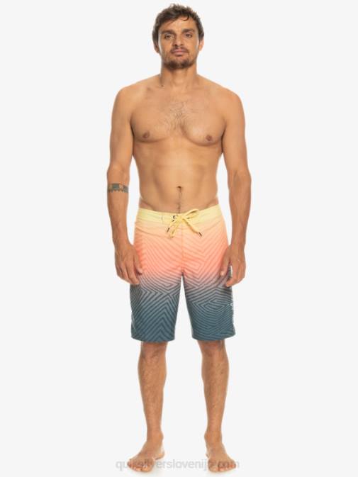 Quiksilver PJ4H1284 moški polnočna mornarica vsakodnevne deskarske hlače warp fade 20
