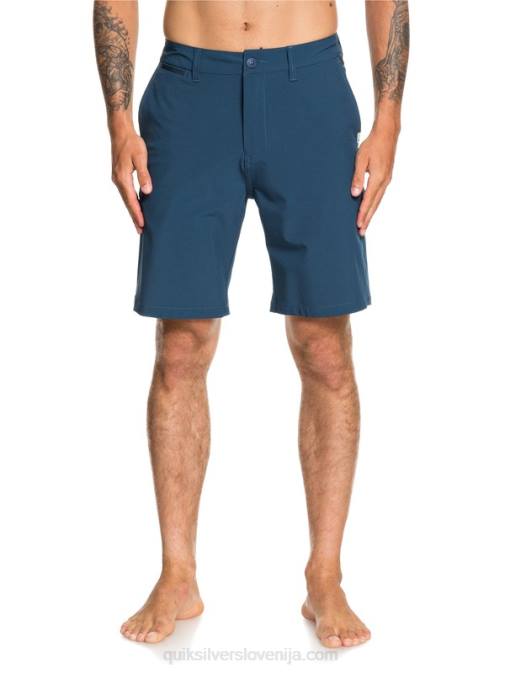 Quiksilver PJ4H1320 moški majolika modra hibridne kratke hlače union amphibian 20