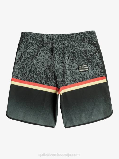 Quiksilver PJ4H1395 moški Črna surfsilk division scallop 19 kratke hlače za desko