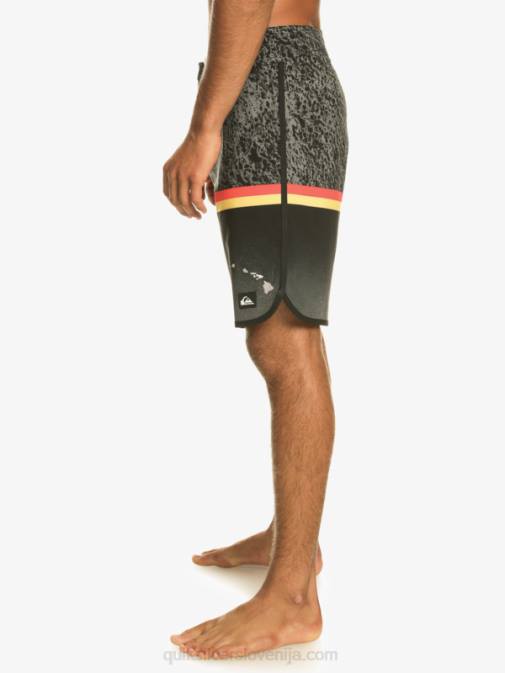 Quiksilver PJ4H1395 moški Črna surfsilk division scallop 19 kratke hlače za desko