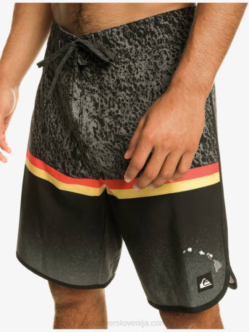 Quiksilver PJ4H1395 moški Črna surfsilk division scallop 19 kratke hlače za desko