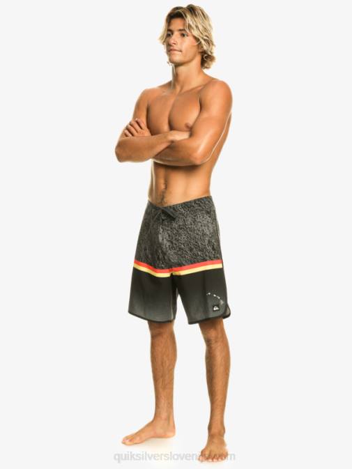Quiksilver PJ4H1395 moški Črna surfsilk division scallop 19 kratke hlače za desko