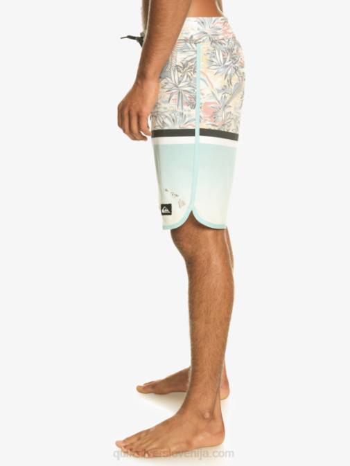 Quiksilver PJ4H1396 moški modro nebo surfsilk division scallop 19 kratke hlače za desko