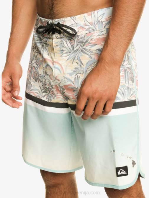 Quiksilver PJ4H1396 moški modro nebo surfsilk division scallop 19 kratke hlače za desko