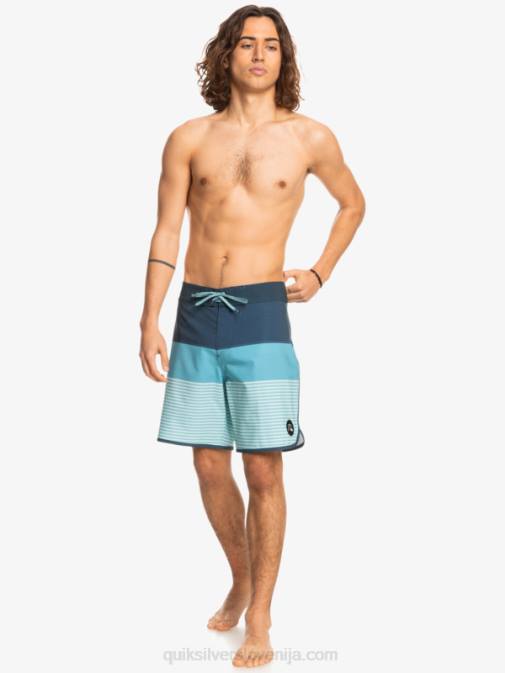 Quiksilver PJ4H1398 moški insignija modra surfsilk tijuana 19 kratke hlače za desko
