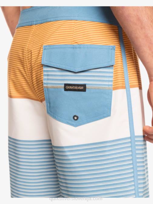 Quiksilver PJ4H1406 moški kapitani modri surfsilk tijuana 19 kratke hlače za desko