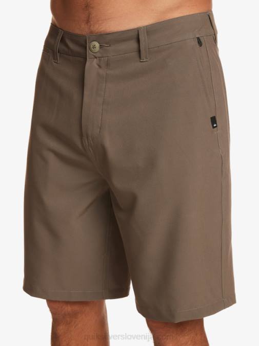 Quiksilver PJ4H140 moški velika rjava kratke hlače ocean union amphibian 20 hybrid