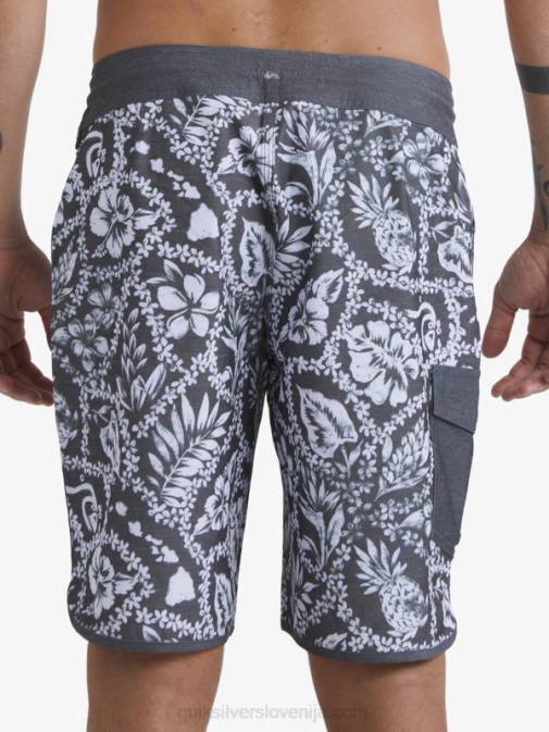 Quiksilver PJ4H1417 moški črni prihod lei vodnar ob prihodu lei 20 scallop deske kratke hlače