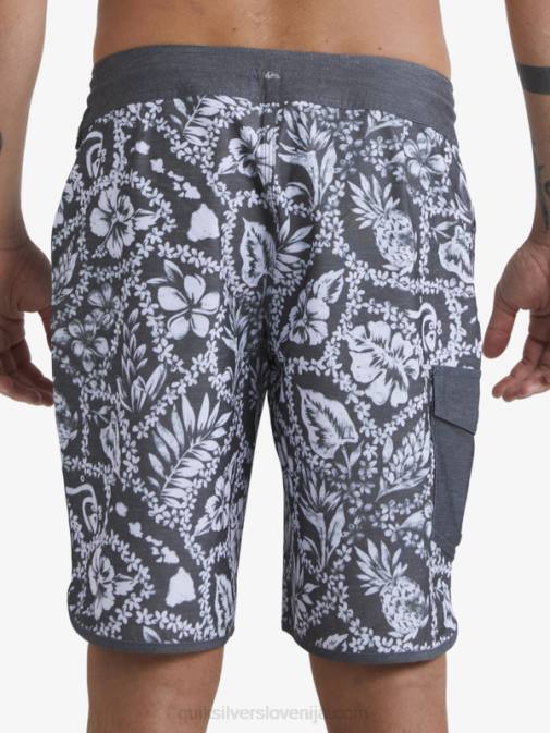 Quiksilver PJ4H1417 moški črni prihod lei vodnar ob prihodu lei 20 scallop deske kratke hlače