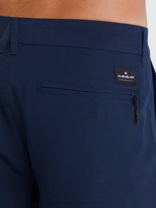 Quiksilver PJ4H142 moški mornarsko modri blazer kratke hlače ocean union amphibian 20 hybrid