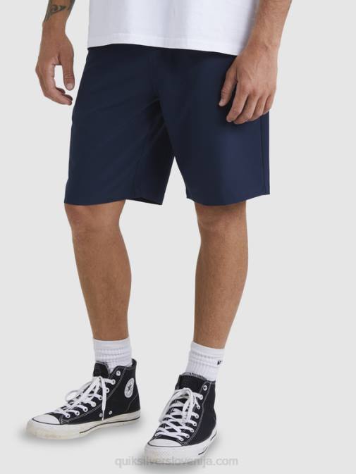 Quiksilver PJ4H142 moški mornarsko modri blazer kratke hlače ocean union amphibian 20 hybrid