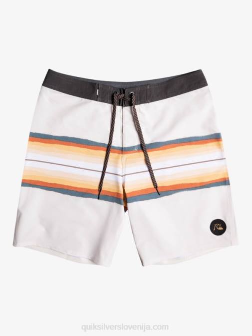 Quiksilver PJ4H1445 moški starinsko bela surfsilk resin tint 19 kratke hlače za desko