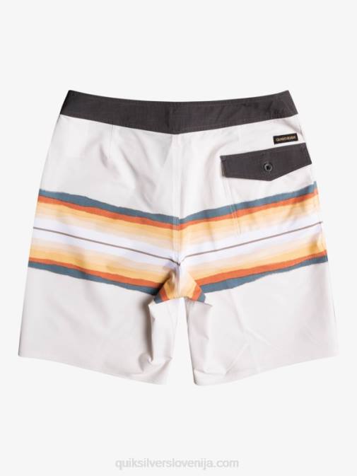 Quiksilver PJ4H1445 moški starinsko bela surfsilk resin tint 19 kratke hlače za desko