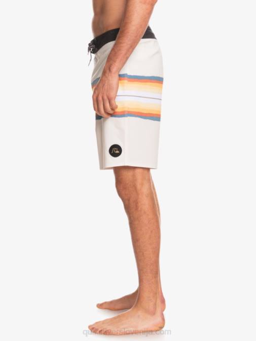 Quiksilver PJ4H1445 moški starinsko bela surfsilk resin tint 19 kratke hlače za desko