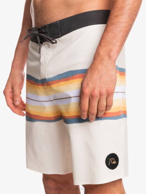 Quiksilver PJ4H1445 moški starinsko bela surfsilk resin tint 19 kratke hlače za desko