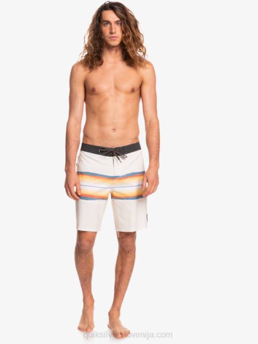 Quiksilver PJ4H1445 moški starinsko bela surfsilk resin tint 19 kratke hlače za desko