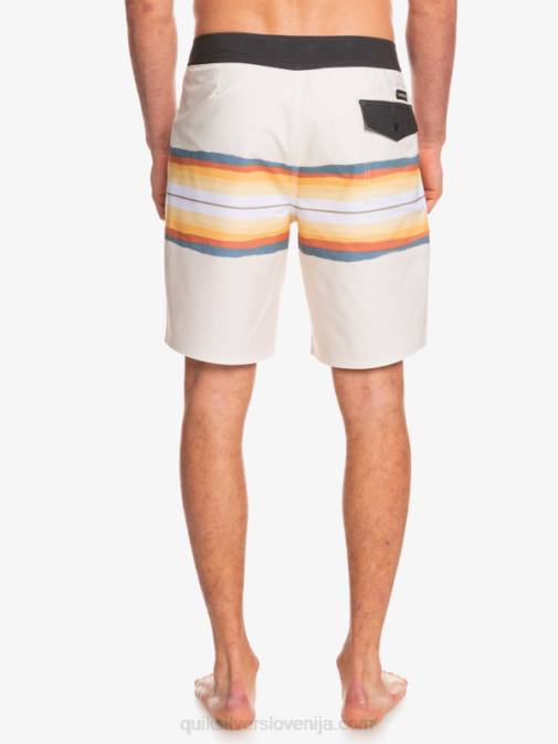 Quiksilver PJ4H1445 moški starinsko bela surfsilk resin tint 19 kratke hlače za desko