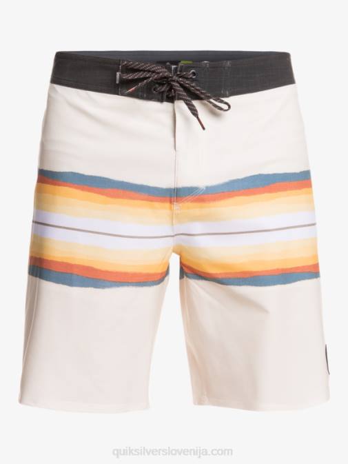 Quiksilver PJ4H1445 moški starinsko bela surfsilk resin tint 19 kratke hlače za desko