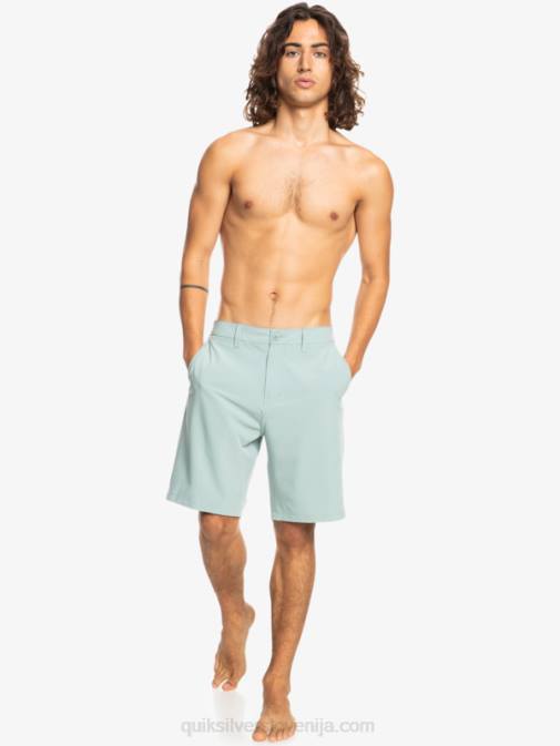 Quiksilver PJ4H144 moški zeleno okolje kratke hlače ocean union amphibian 20 hybrid