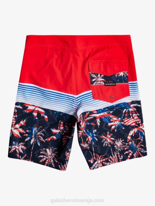 Quiksilver PJ4H1459 moški rdeča z visokim tveganjem deskarske hlače surfsilk panel 20