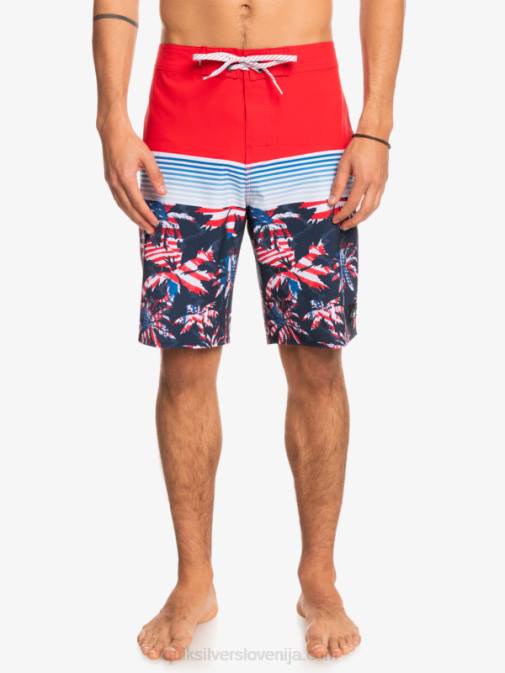 Quiksilver PJ4H1459 moški rdeča z visokim tveganjem deskarske hlače surfsilk panel 20