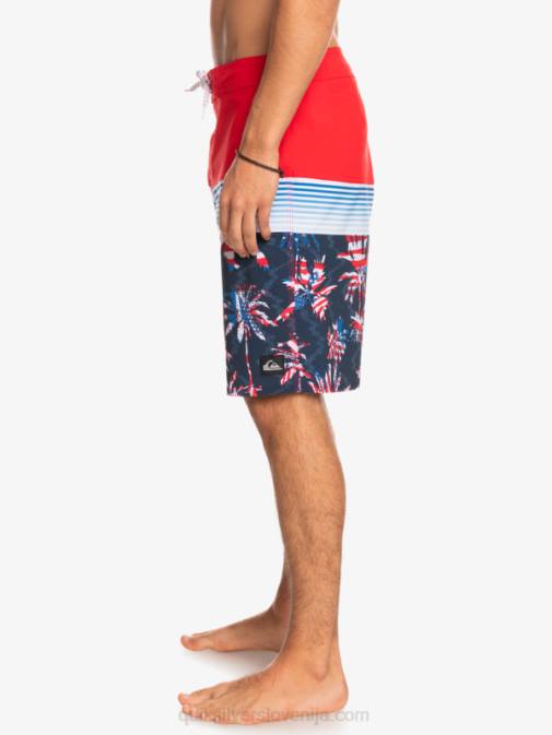 Quiksilver PJ4H1459 moški rdeča z visokim tveganjem deskarske hlače surfsilk panel 20