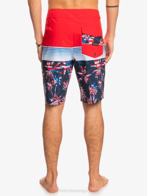 Quiksilver PJ4H1459 moški rdeča z visokim tveganjem deskarske hlače surfsilk panel 20