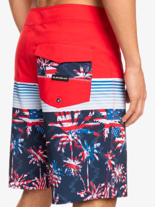 Quiksilver PJ4H1459 moški rdeča z visokim tveganjem deskarske hlače surfsilk panel 20