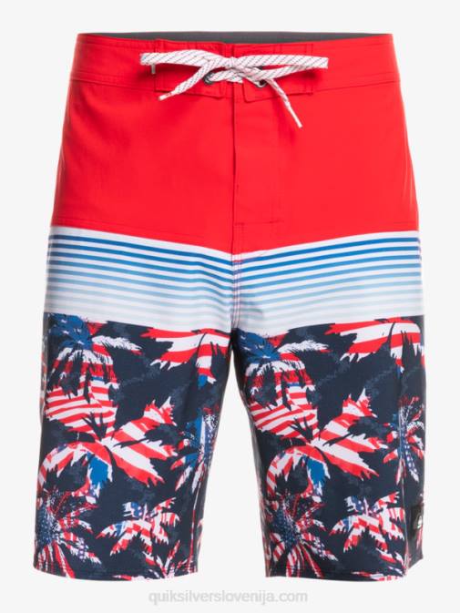 Quiksilver PJ4H1459 moški rdeča z visokim tveganjem deskarske hlače surfsilk panel 20