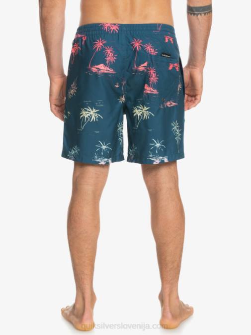 Quiksilver PJ4H1465 moški majolika modra vsakdanji mix 17 volejev