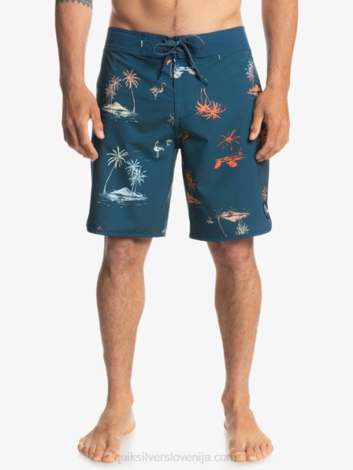 Quiksilver PJ4H1492 moški majolika modra deskarske hlače surfsilk scallop 19