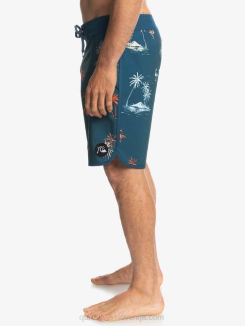 Quiksilver PJ4H1492 moški majolika modra deskarske hlače surfsilk scallop 19