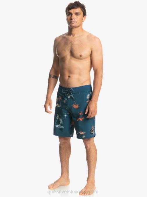 Quiksilver PJ4H1492 moški majolika modra deskarske hlače surfsilk scallop 19