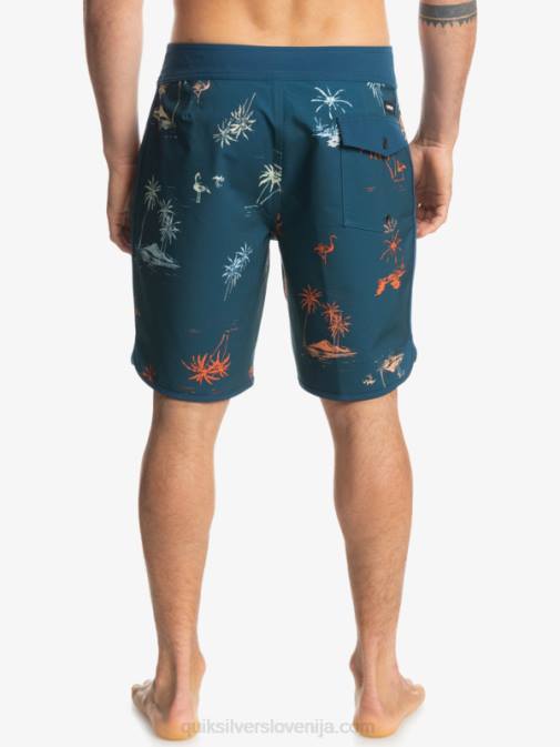 Quiksilver PJ4H1492 moški majolika modra deskarske hlače surfsilk scallop 19