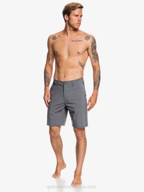 Quiksilver PJ4H1585 moški Črna hibridne kratke hlače union heather amphibian 20